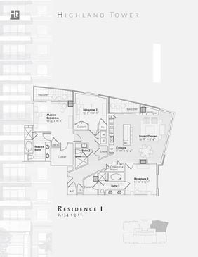 Highland Tower floorplan