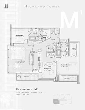 Highland Tower floorplan